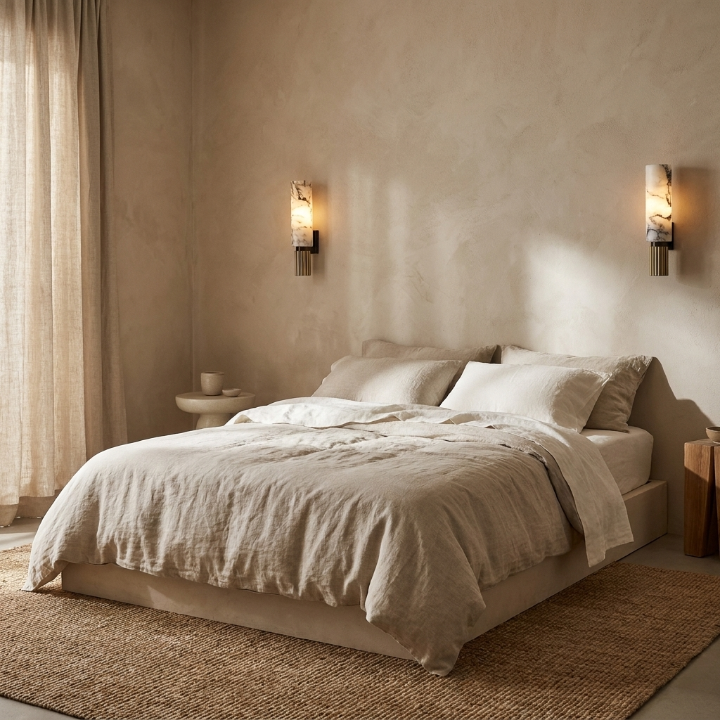 Marble & Brass Wall Sconce | The Céleste