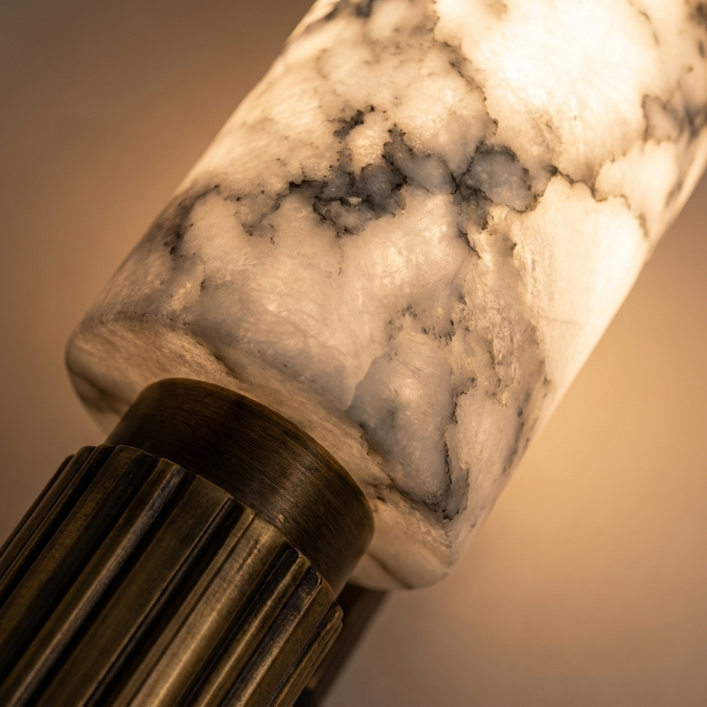 Marble & Brass Wall Sconce | The Céleste