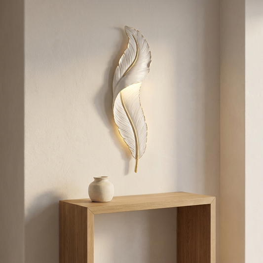 Sculptural Feather Wall Lamp | The Plume