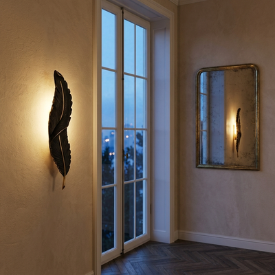 Sculptural Feather Wall Lamp | The Plume
