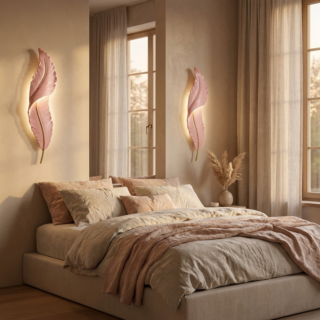 Sculptural Feather Wall Lamp | The Plume