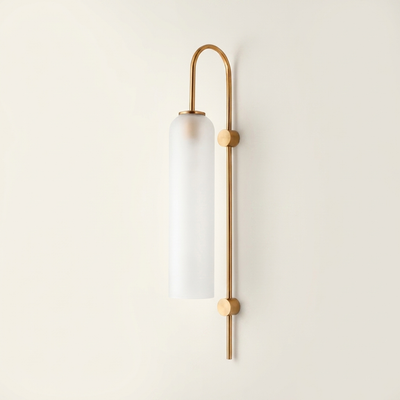 Frosted Glass Swing-Arm Wall Light | The Cygne
