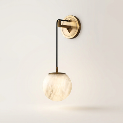 Marble Orb Wall Light | The Lune