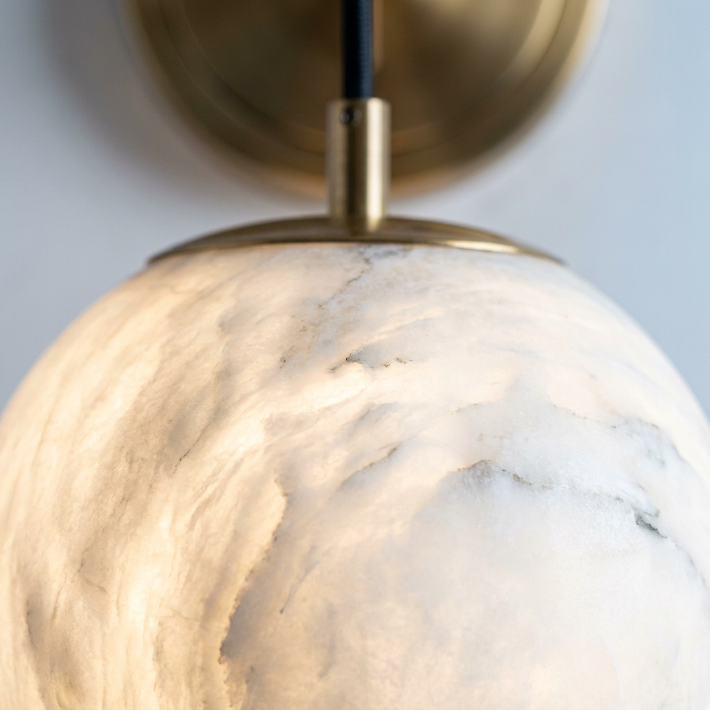 Marble Orb Wall Light | The Lune