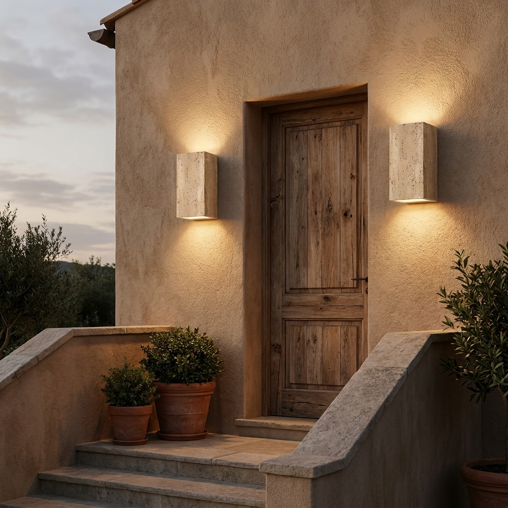 Travertine Stone Wall Light | The Provence